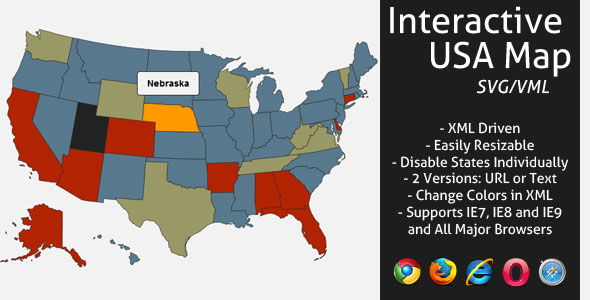 Interactive SVG USA Map - 6